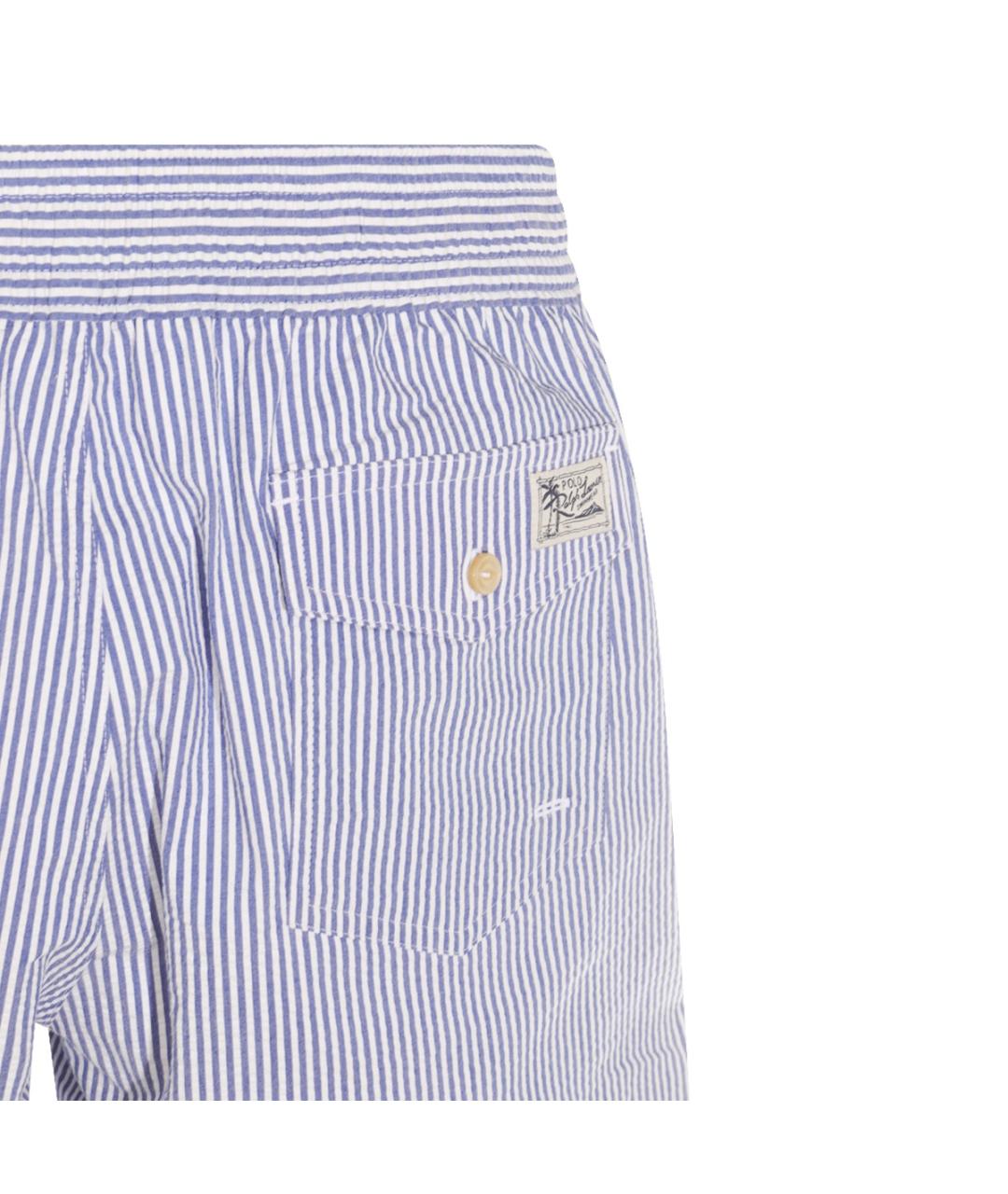 POLO RALPH LAUREN Голубые хлопковые шорты, фото 4