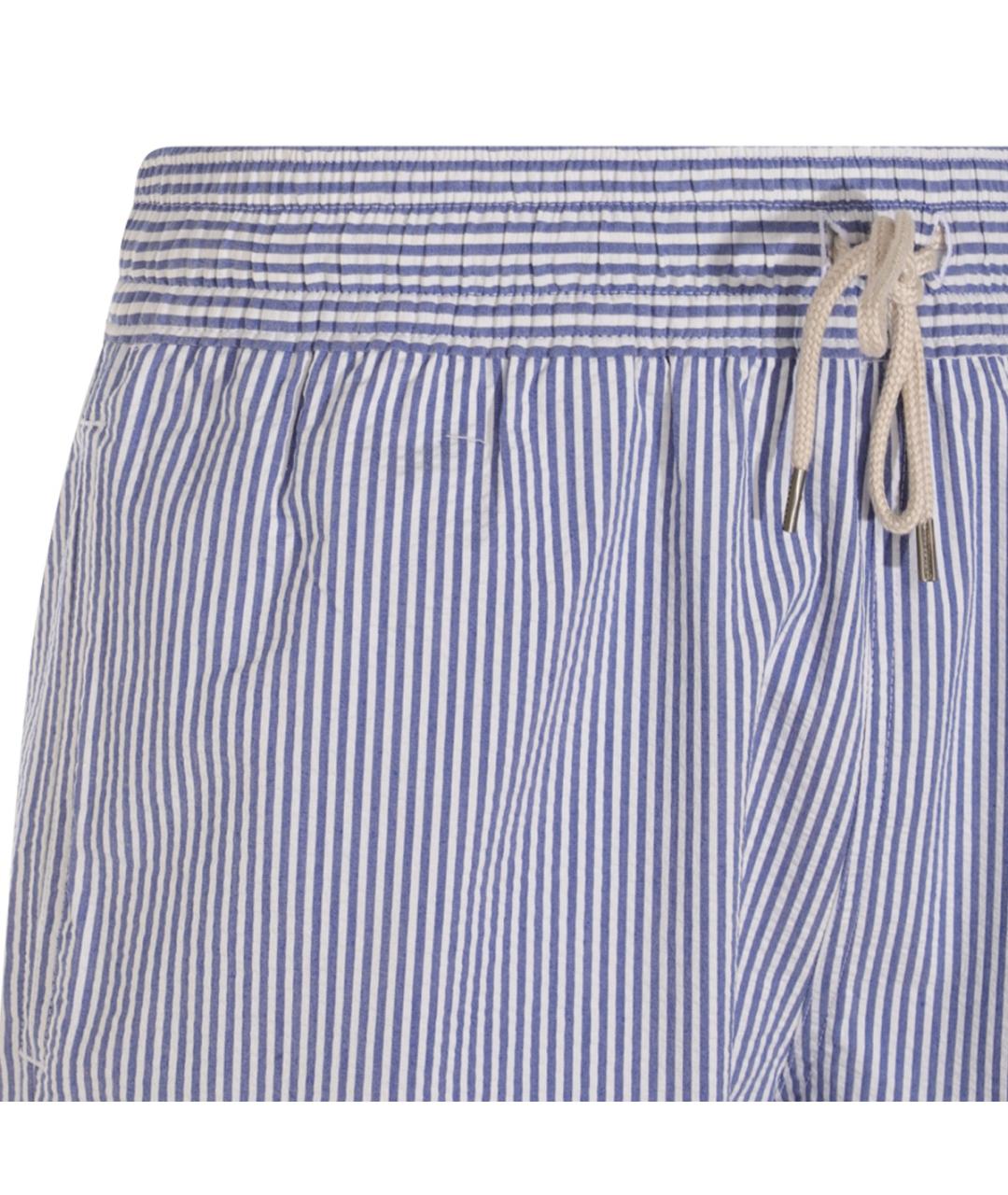 POLO RALPH LAUREN Голубые хлопковые шорты, фото 3