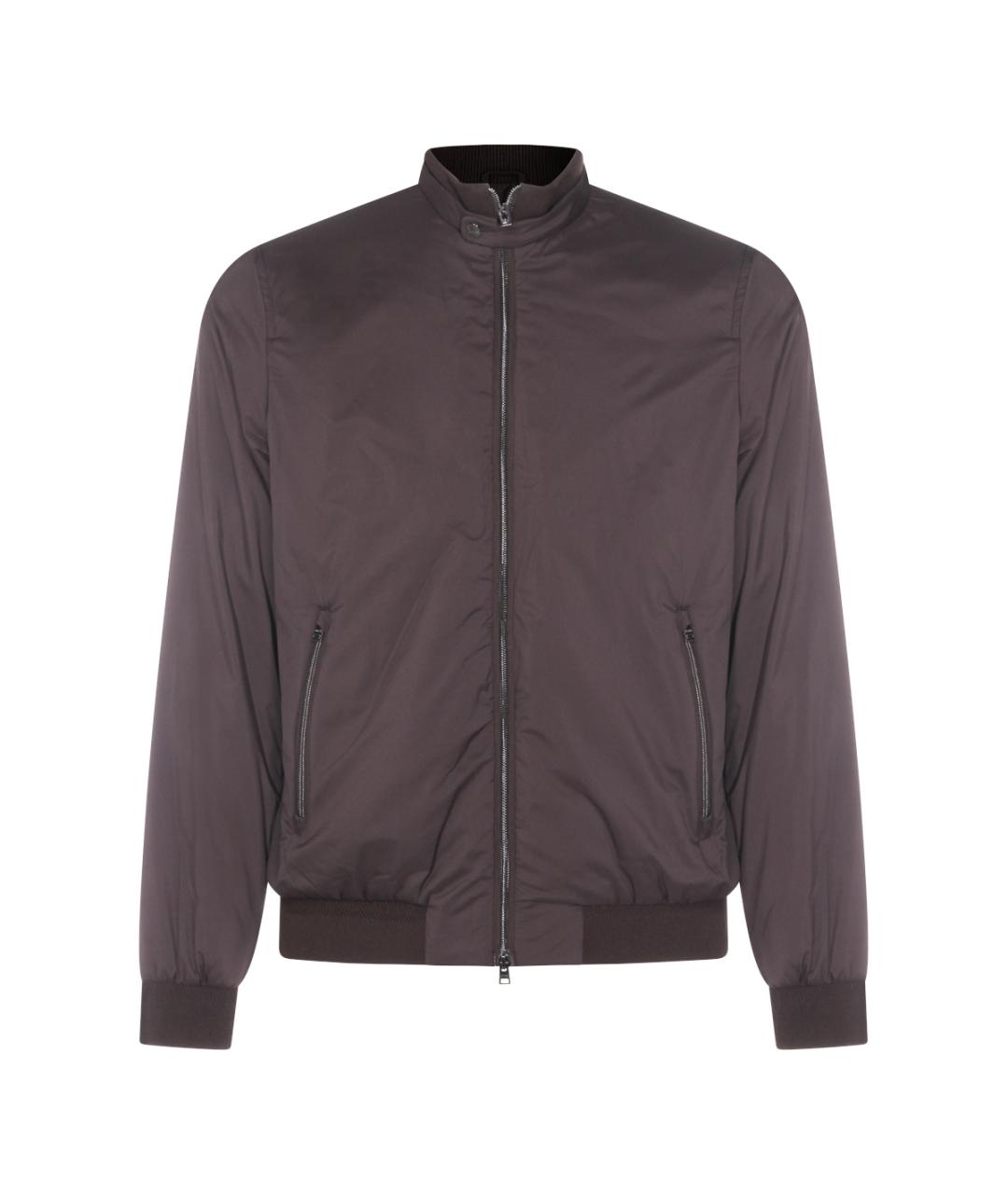 HERNO Коричневая полиамидовая куртка, фото 1