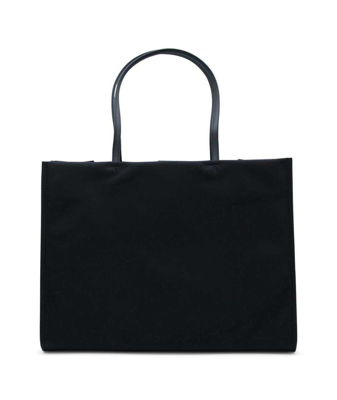 TORY BURCH Черная тканевая сумка тоут, фото 3