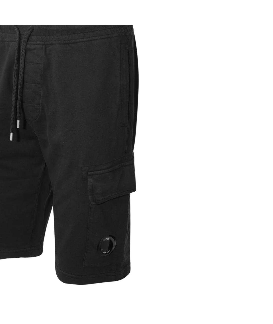 CP COMPANY Черные хлопковые шорты, фото 3