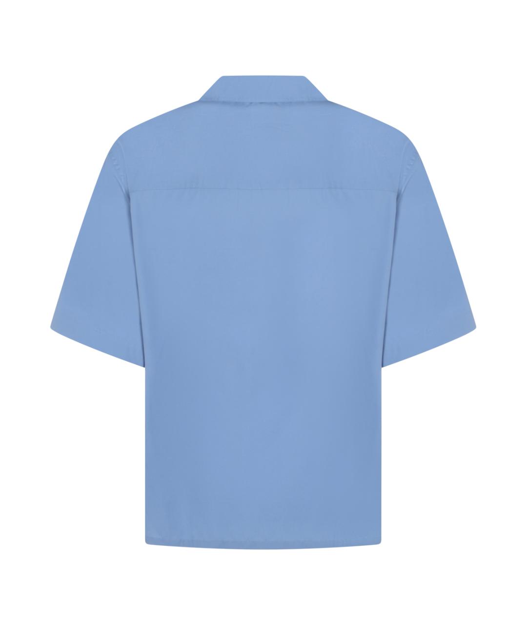 MARNI Голубая хлопковая кэжуал рубашка, фото 2