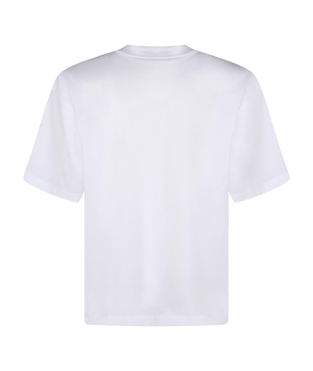 MARNI Белая хлопковая футболка, фото 2