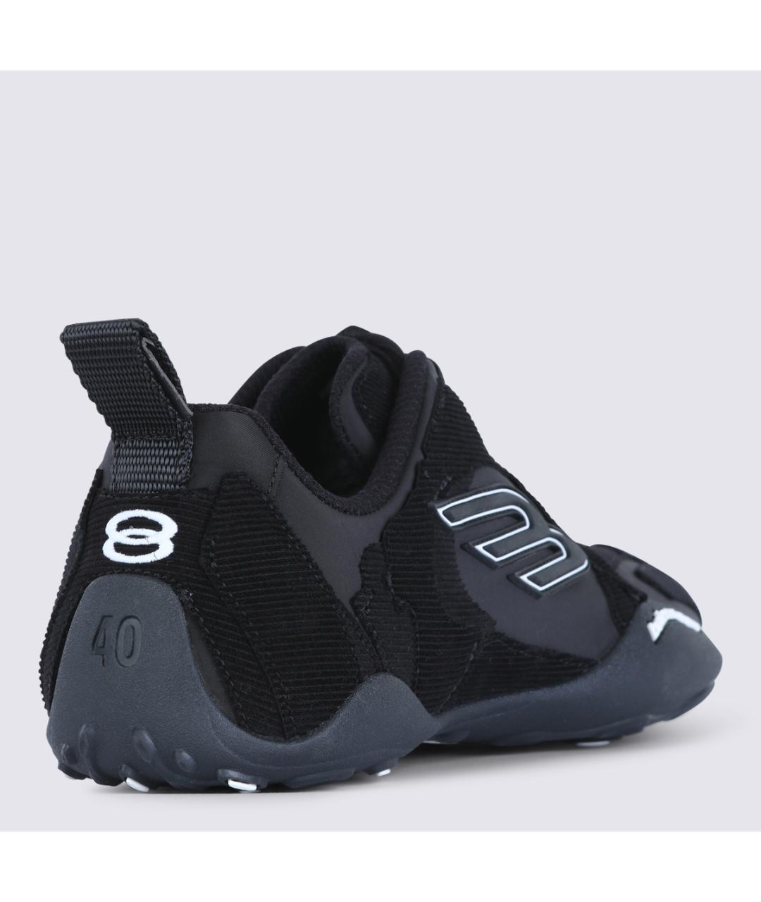 BALENCIAGA Черные текстильные низкие кроссовки / кеды, фото 4