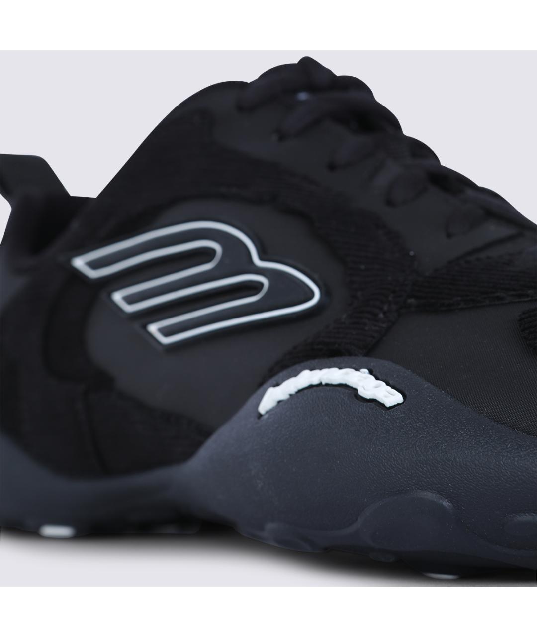 BALENCIAGA Черные текстильные низкие кроссовки / кеды, фото 5