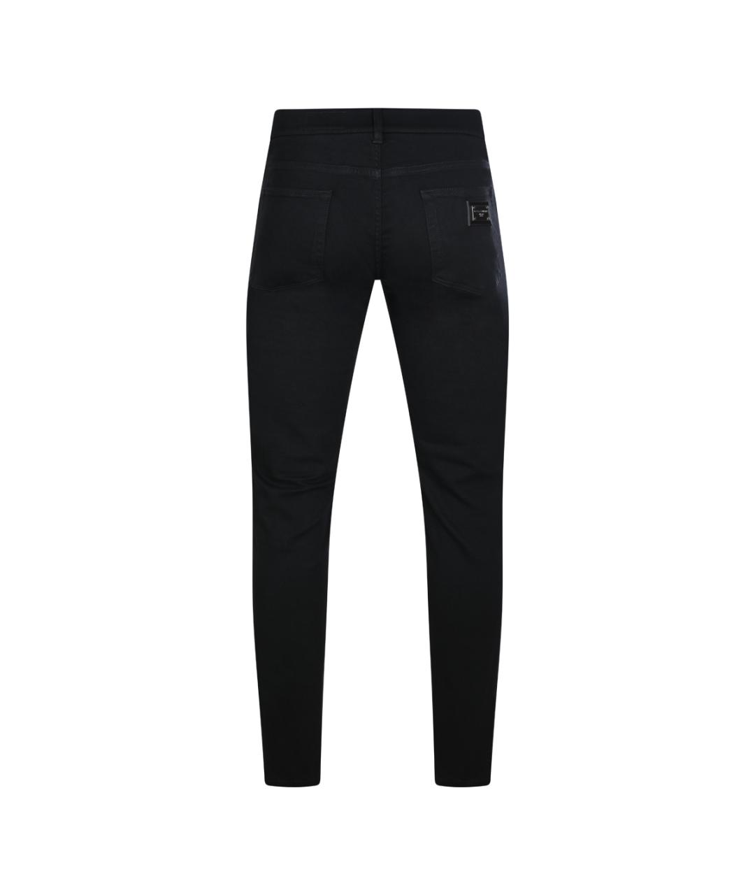 DOLCE&GABBANA Черные хлопко-эластановые джинсы скинни, фото 2