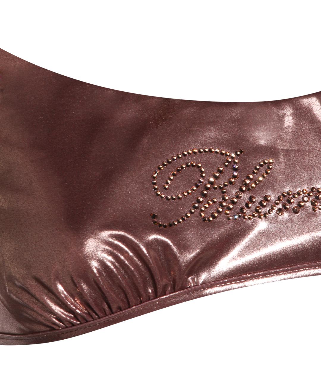 BLUMARINE Коричневый полиэстеровый купальник, фото 3