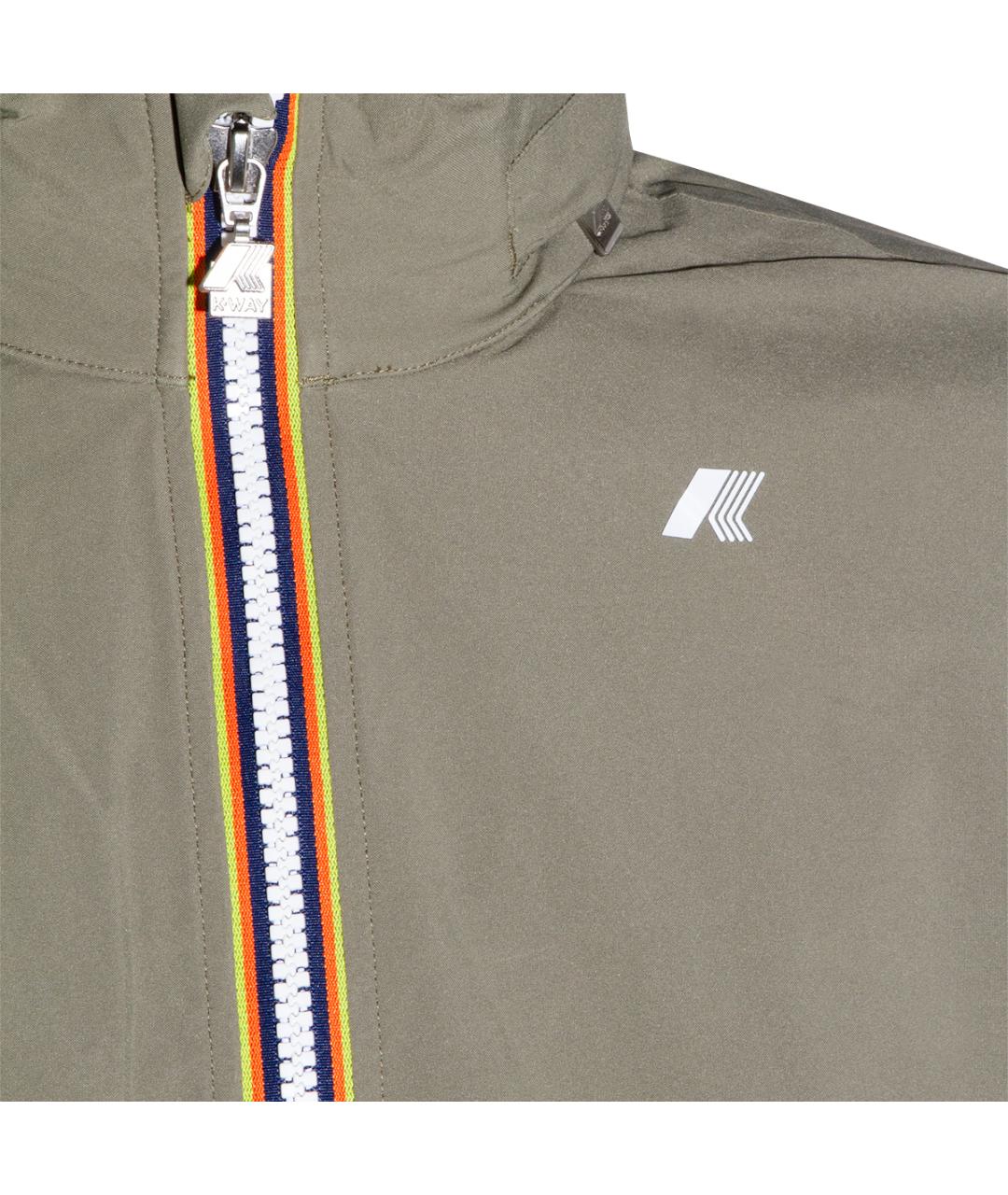 K-WAY Зеленая полиэстеровая куртка, фото 3