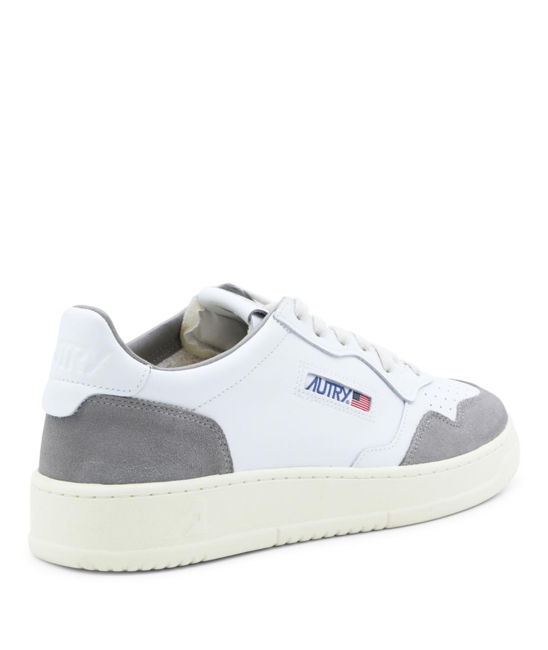 AUTRY Белые кожаные низкие кроссовки / кеды, фото 3