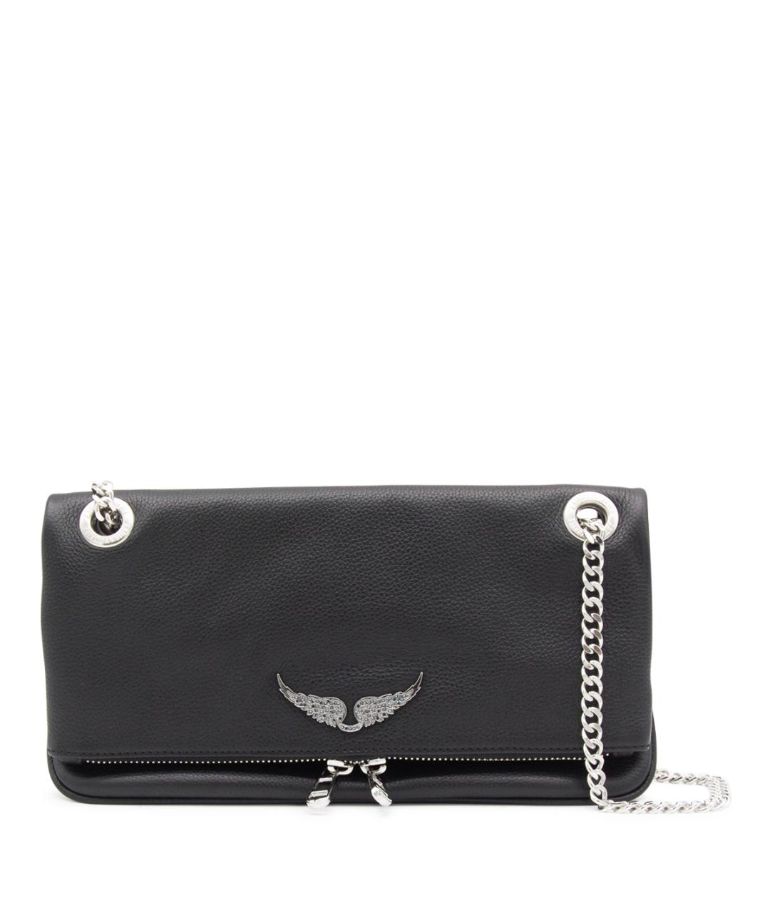 ZADIG & VOLTAIRE Черная кожаная сумка через плечо, фото 1