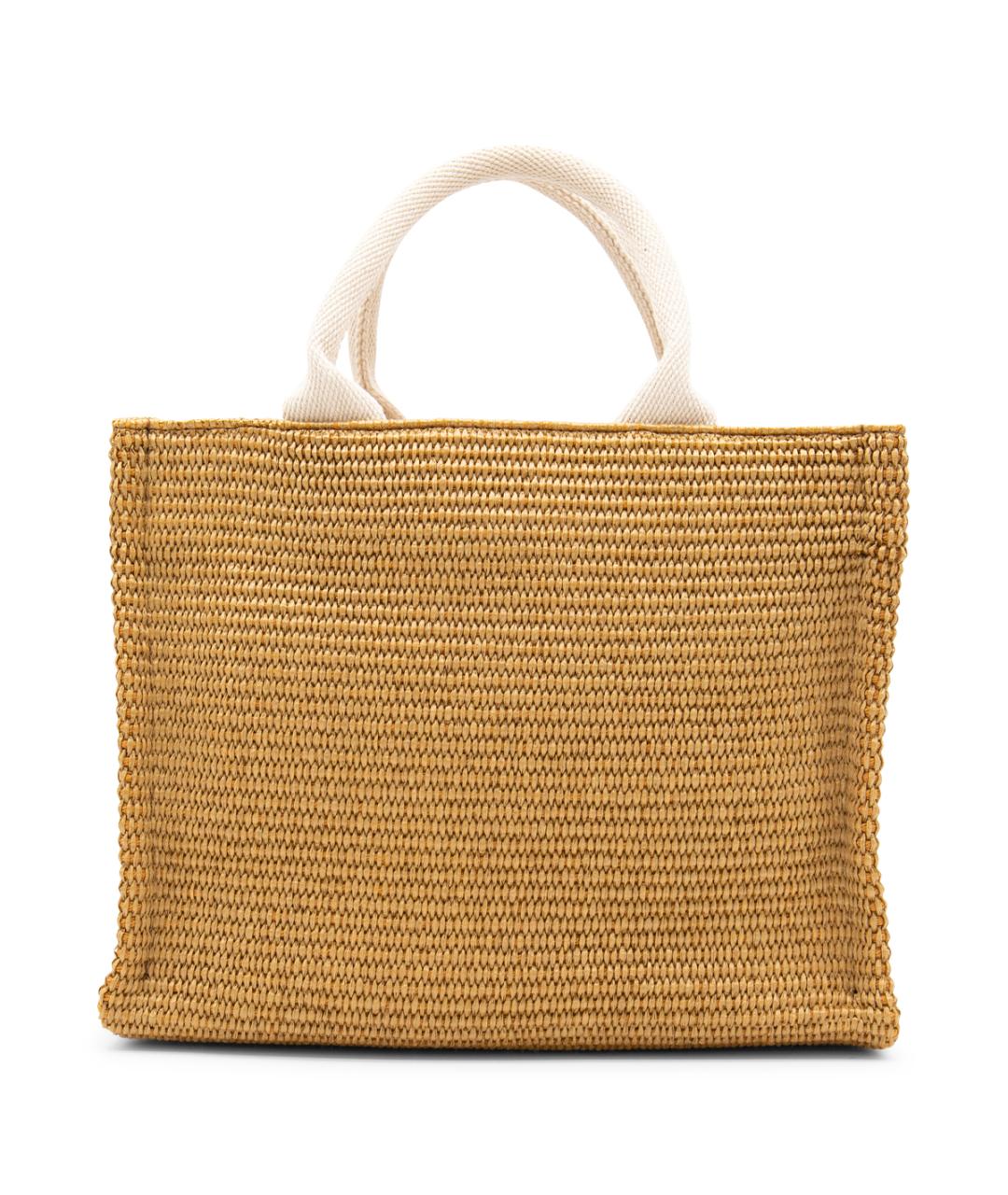 MARNI Бежевая пелетеная сумка тоут, фото 3