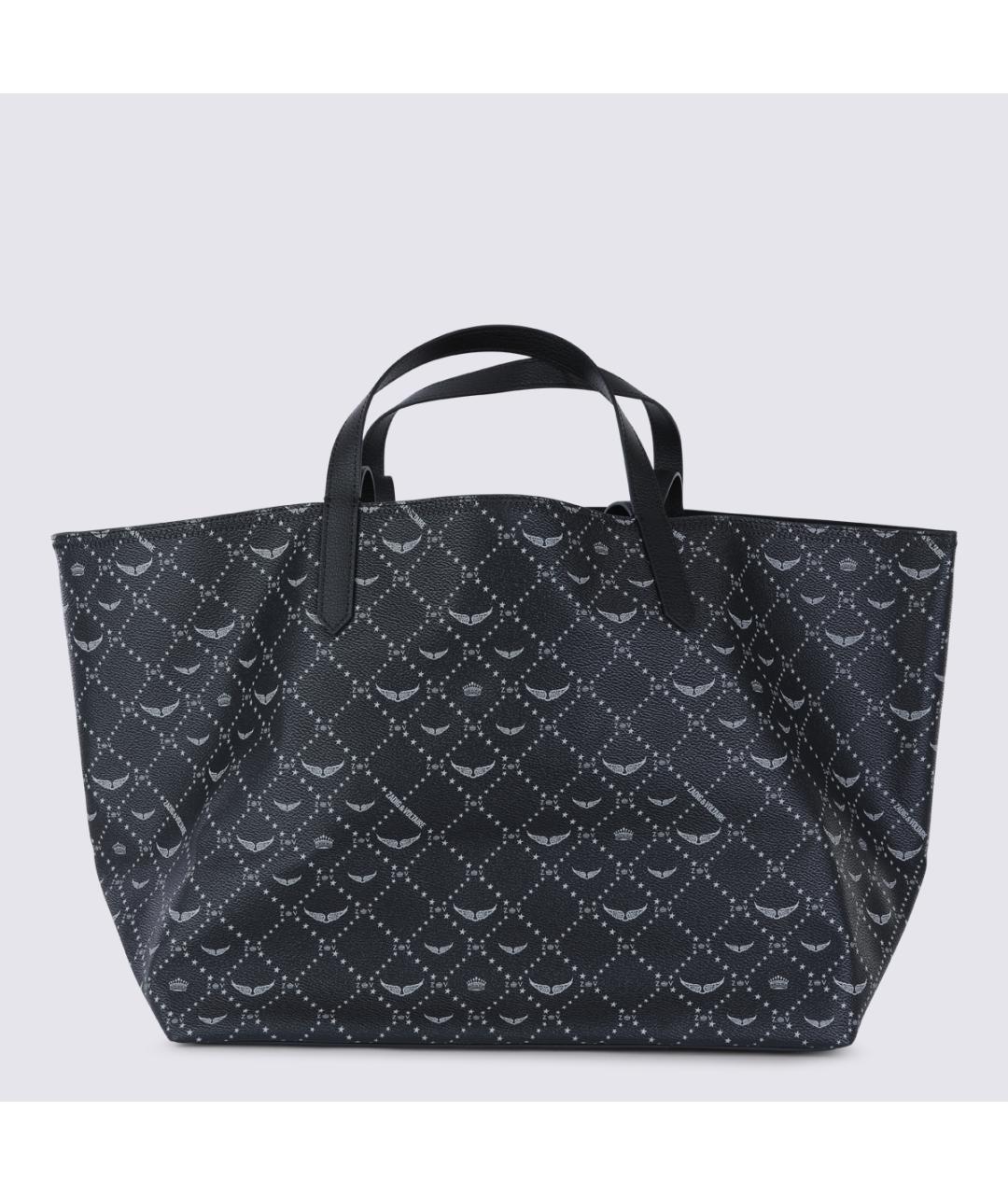 ZADIG & VOLTAIRE Черная сумка тоут из искусственной кожи, фото 4