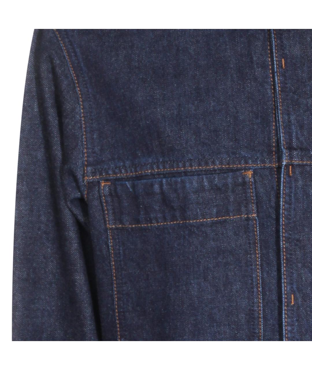 STONE ISLAND Темно-синяя хлопковая куртка, фото 3