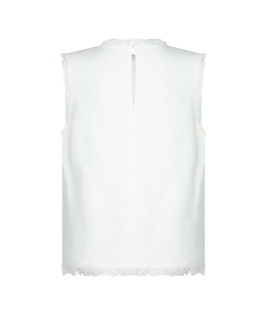 ANTONELLI FIRENZE Белая вискозная майка, фото 2