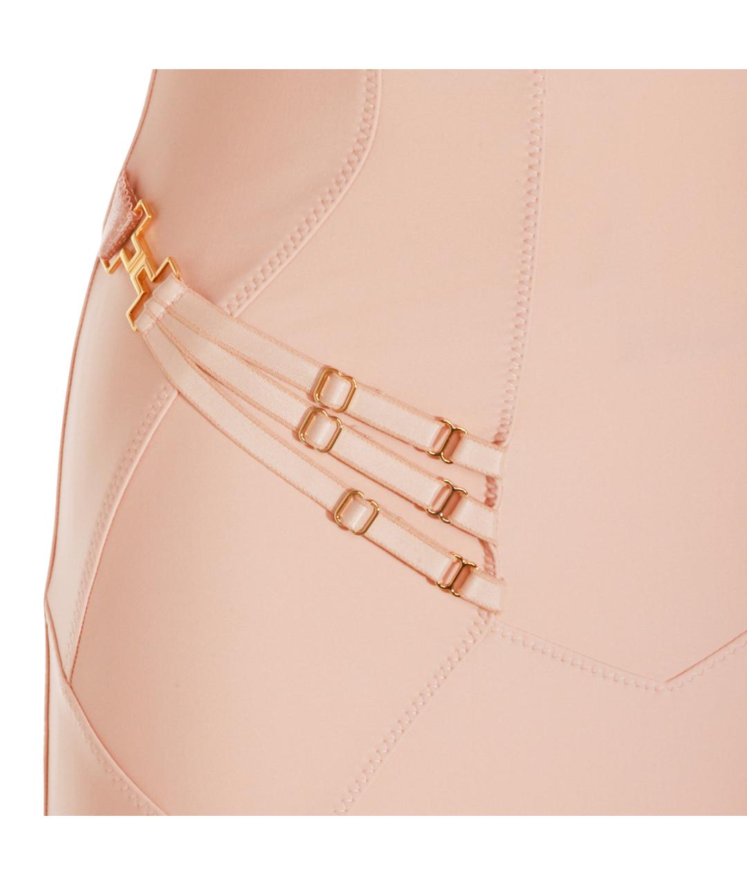 ELISABETTA FRANCHI Бежевое полиамидовое коктейльное платье, фото 4