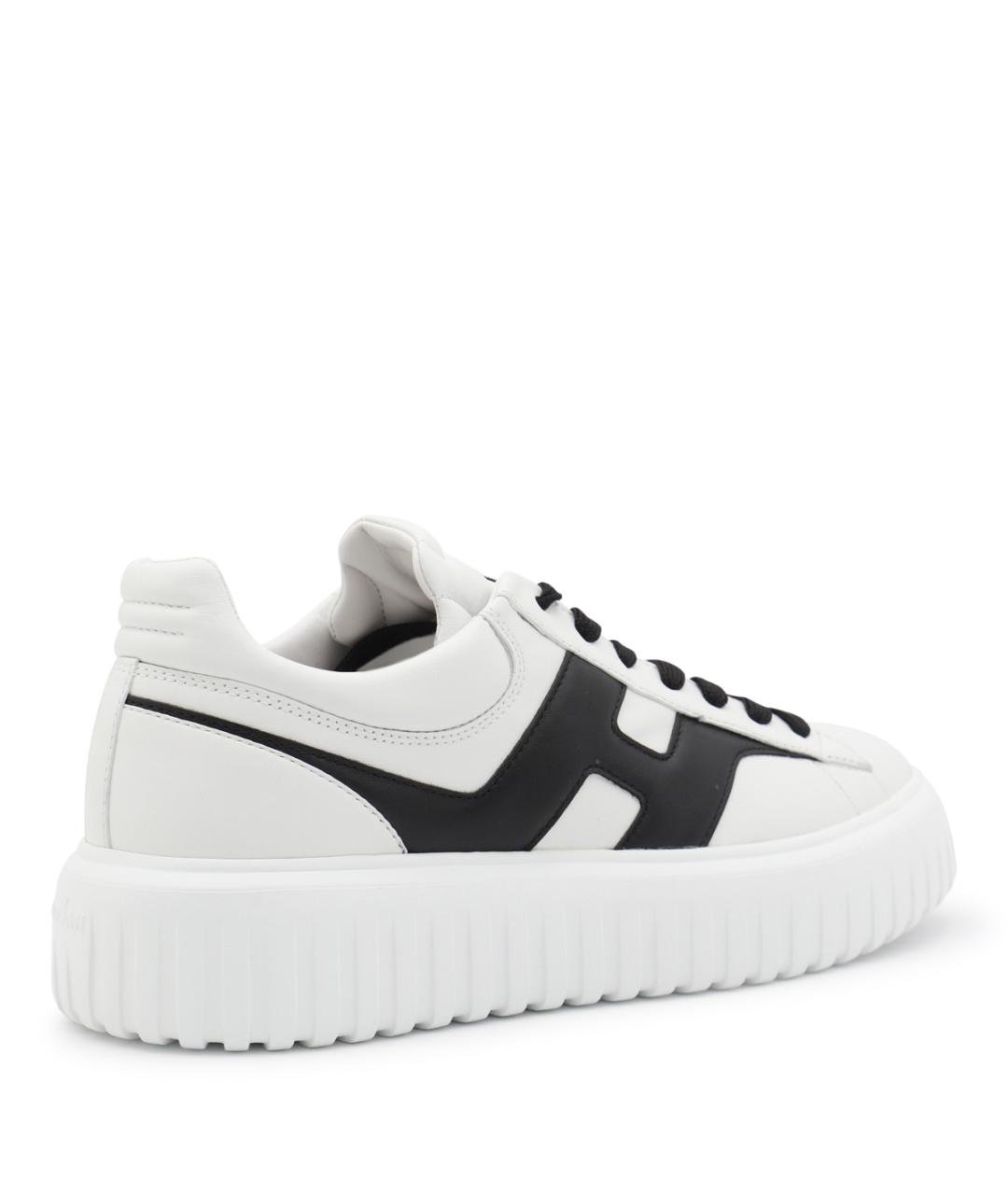 HOGAN Белые кожаные низкие кроссовки / кеды, фото 3