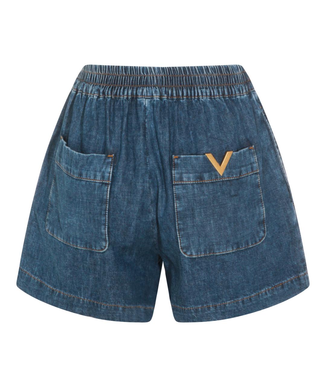 VALENTINO Синие хлопковые шорты, фото 1