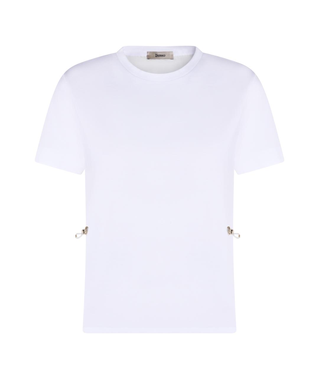 HERNO Белая хлопковая футболка, фото 1