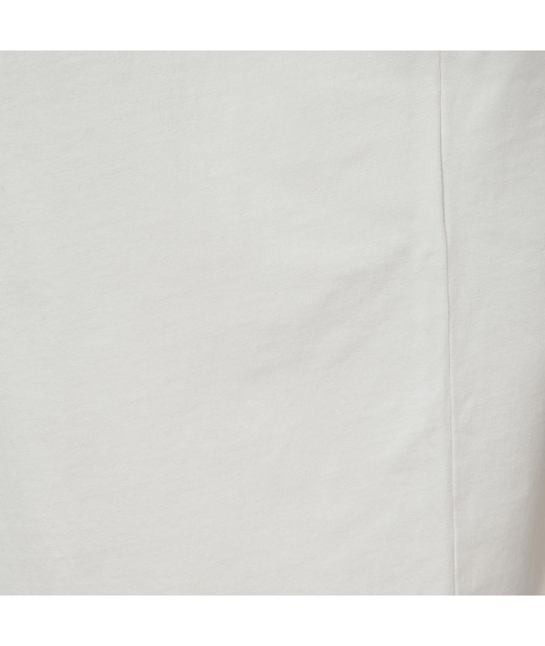 GOLDEN GOOSE DELUXE BRAND Белая хлопковая футболка, фото 4