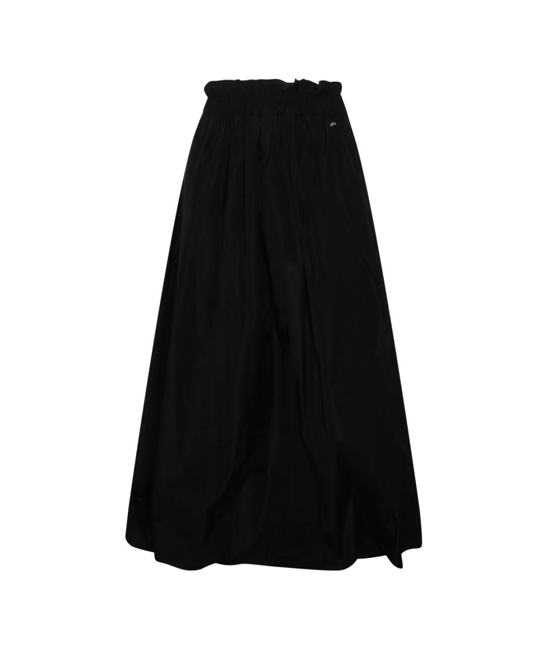HERNO Черная полиэстеровая юбка миди, фото 2