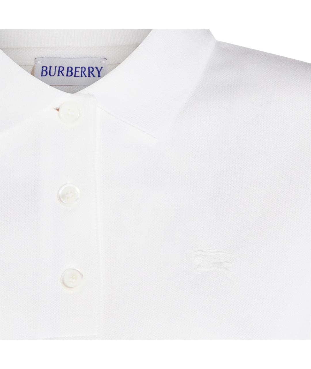 BURBERRY Белая хлопковая футболка, фото 3