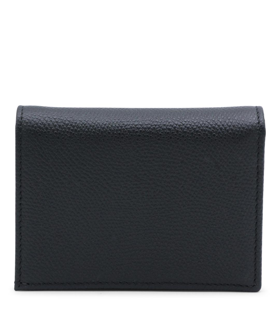 VALENTINO Черный кожаный кошелек, фото 3
