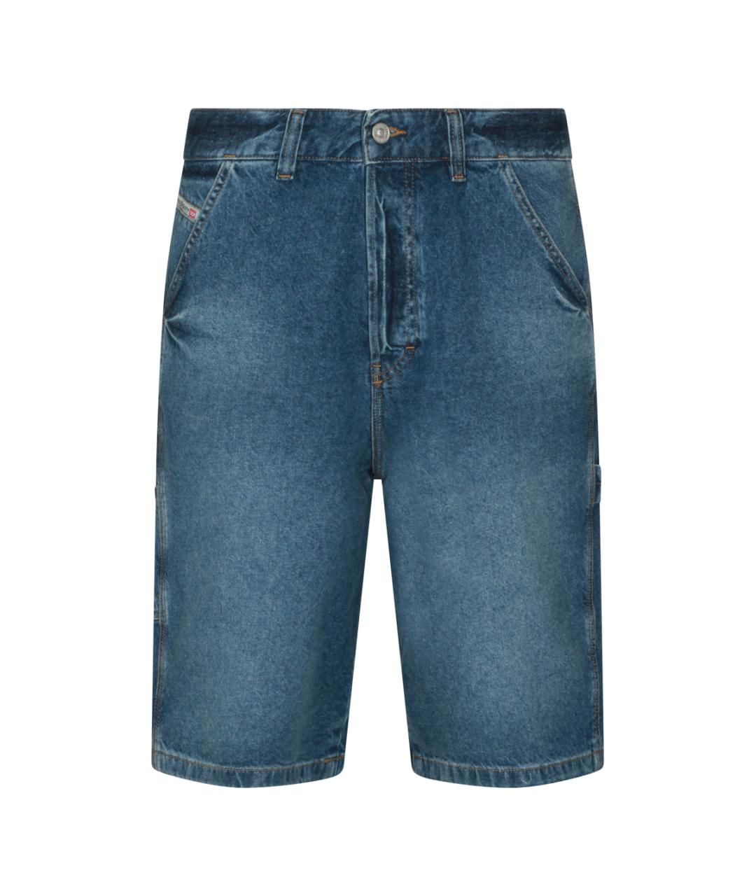 DIESEL Синие хлопковые шорты, фото 1