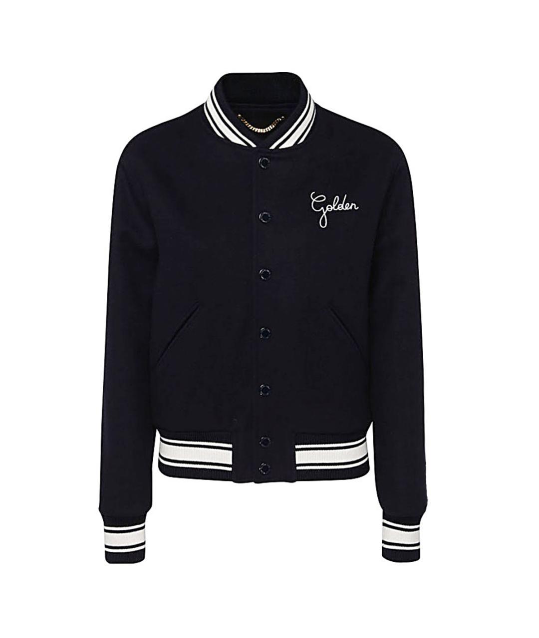 GOLDEN GOOSE DELUXE BRAND Темно-синяя шерстяная куртка, фото 1