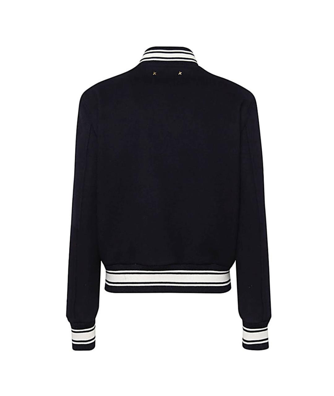 GOLDEN GOOSE DELUXE BRAND Темно-синяя шерстяная куртка, фото 2