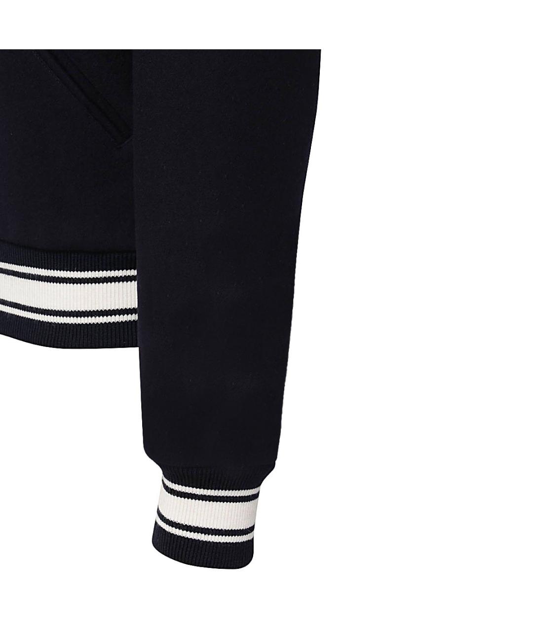 GOLDEN GOOSE DELUXE BRAND Темно-синяя шерстяная куртка, фото 3