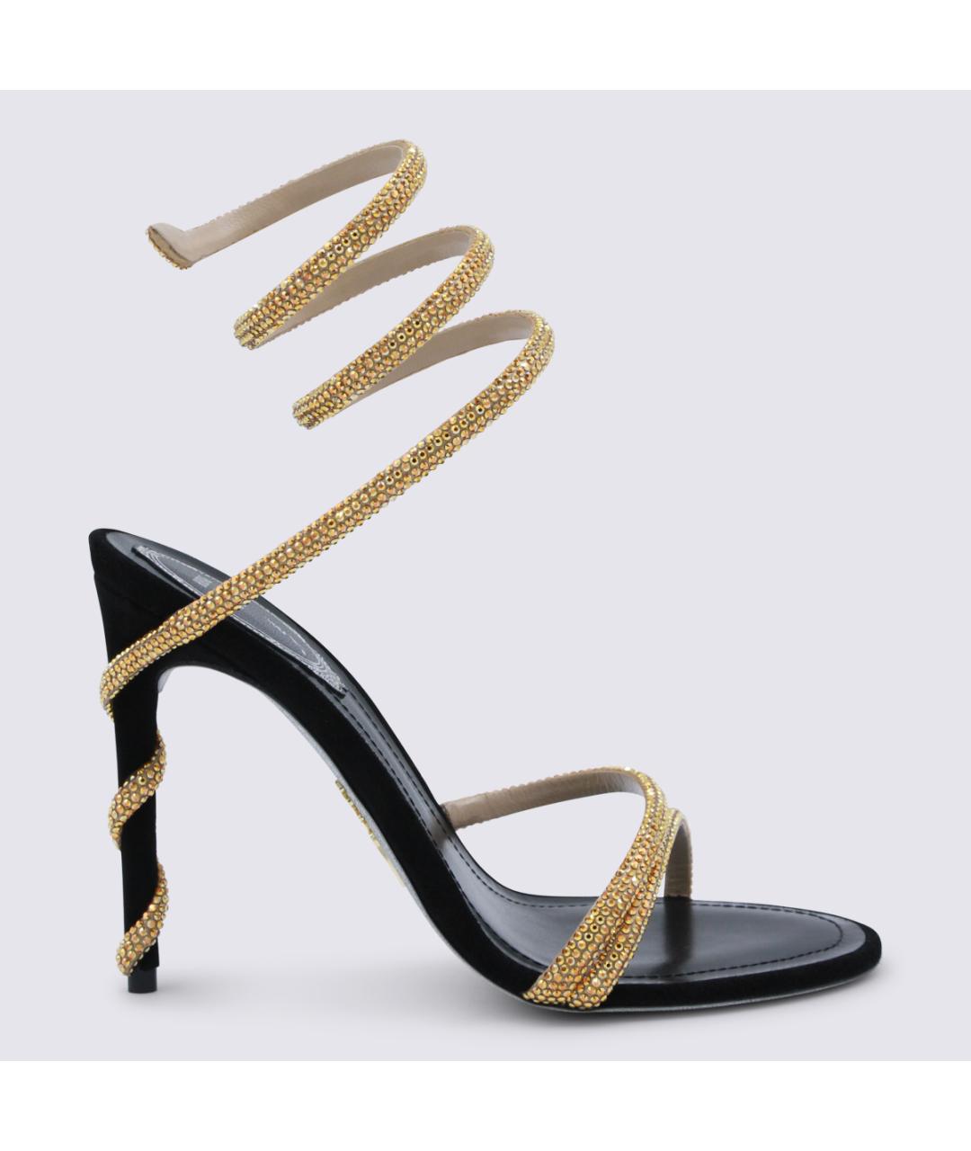 RENE CAOVILLA Черные босоножки, фото 2