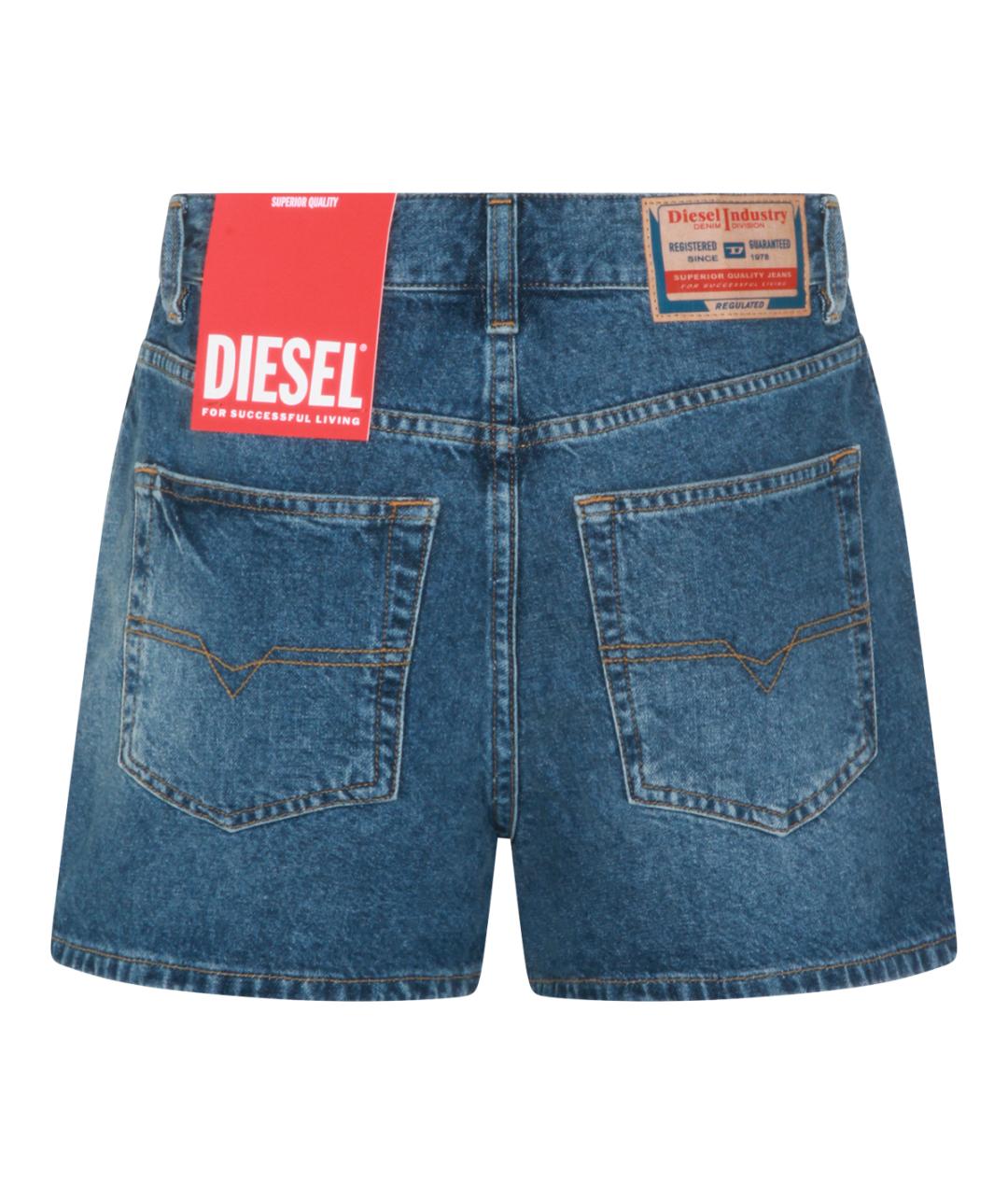 DIESEL Синие хлопковые шорты, фото 2