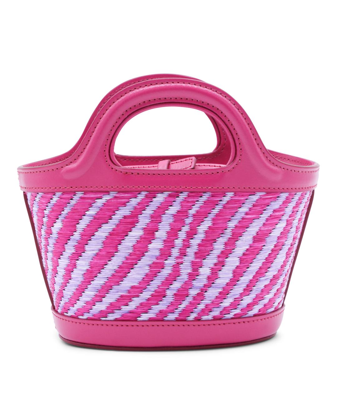 MARNI Розовая пелетеная сумка тоут, фото 2