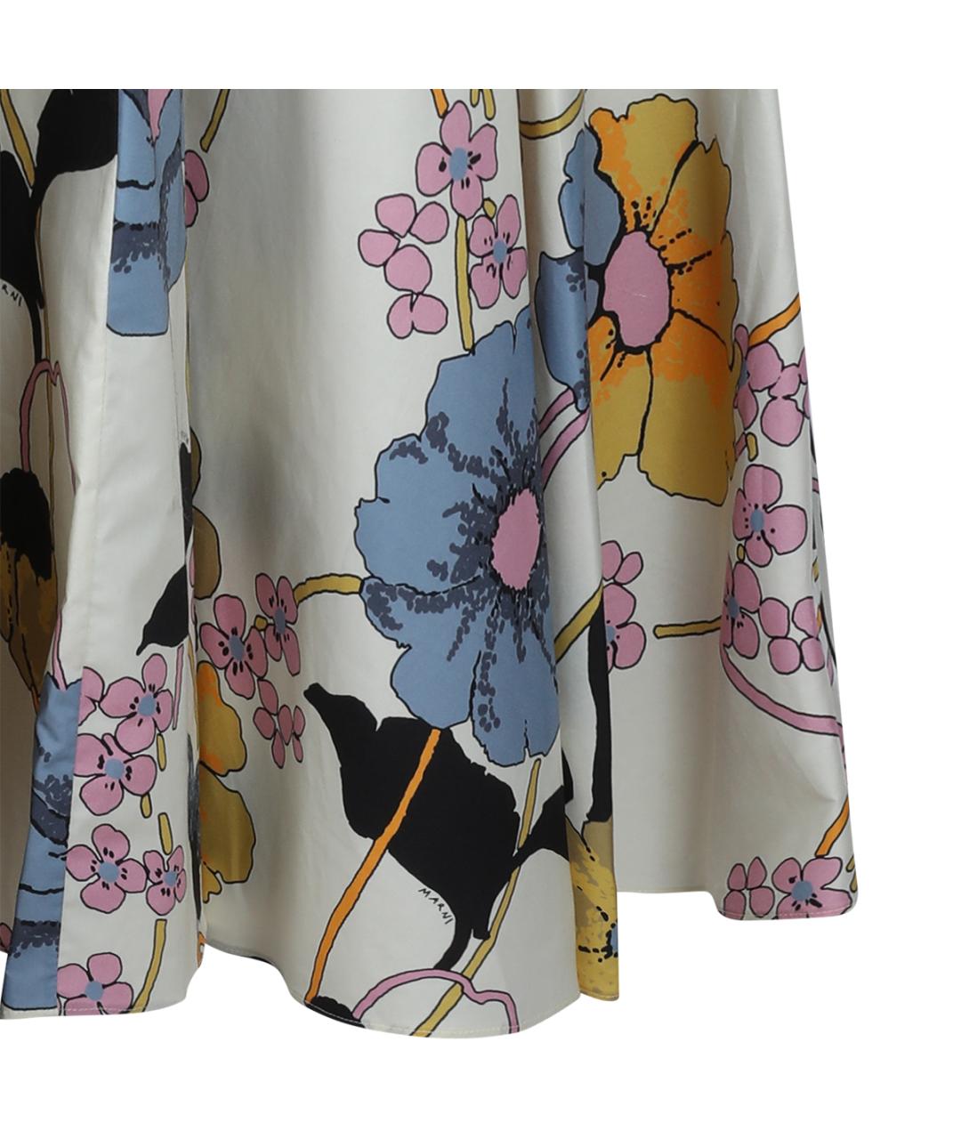 MARNI Мульти хлопковое повседневное платье, фото 4