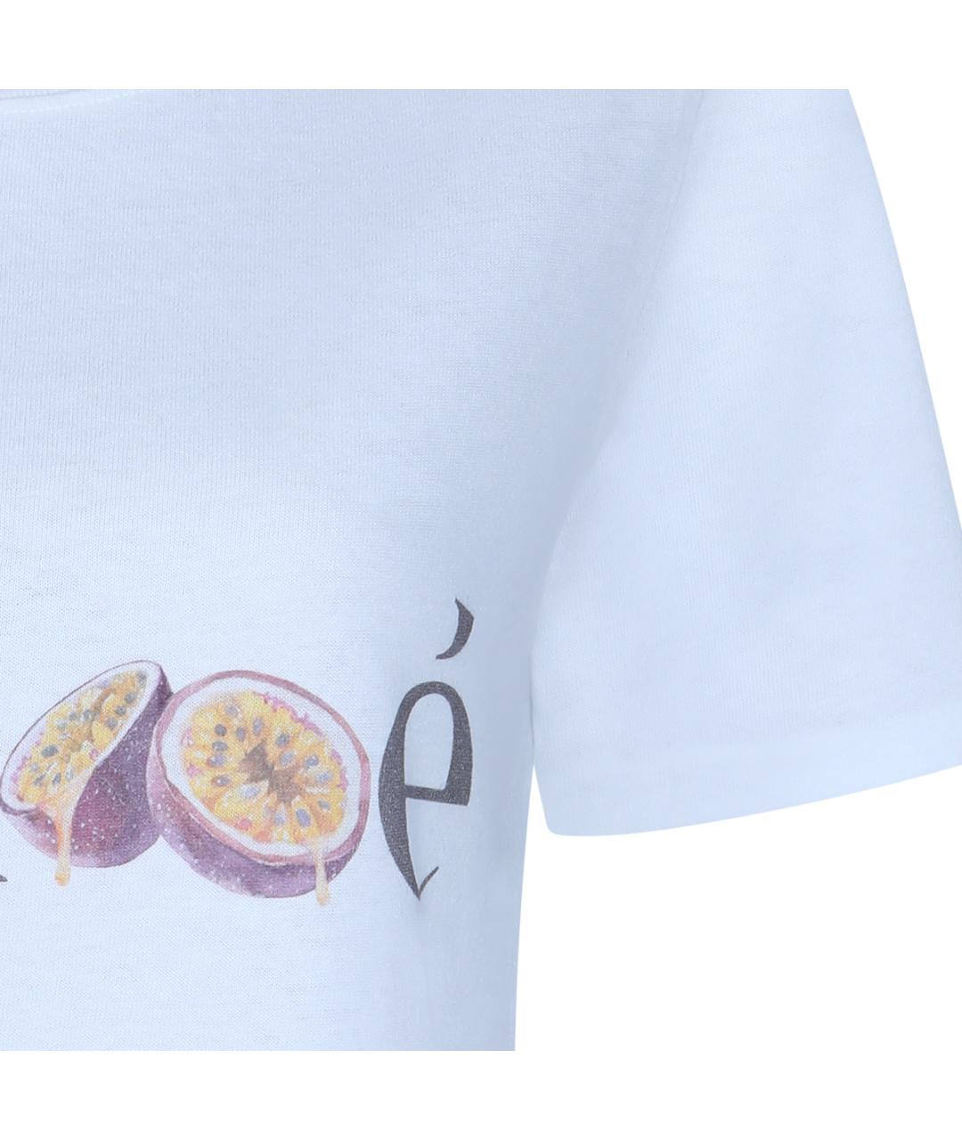 CHLOE Белая хлопковая футболка, фото 4