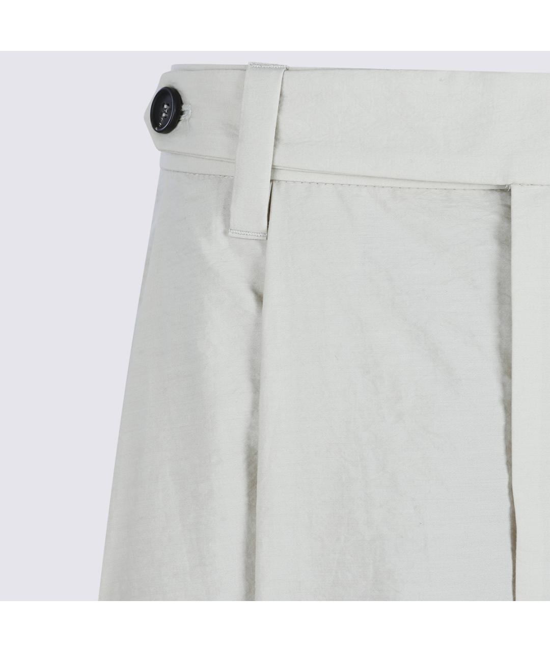 BRUNELLO CUCINELLI Бежевая хлопковая юбка миди, фото 4