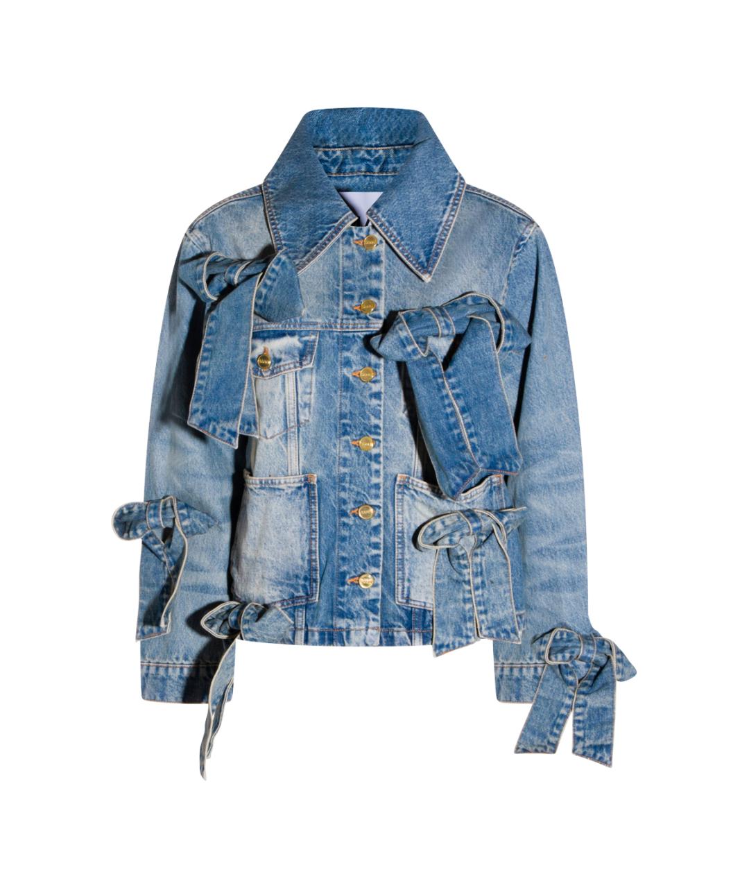 GANNI Синяя хлопковая куртка, фото 1