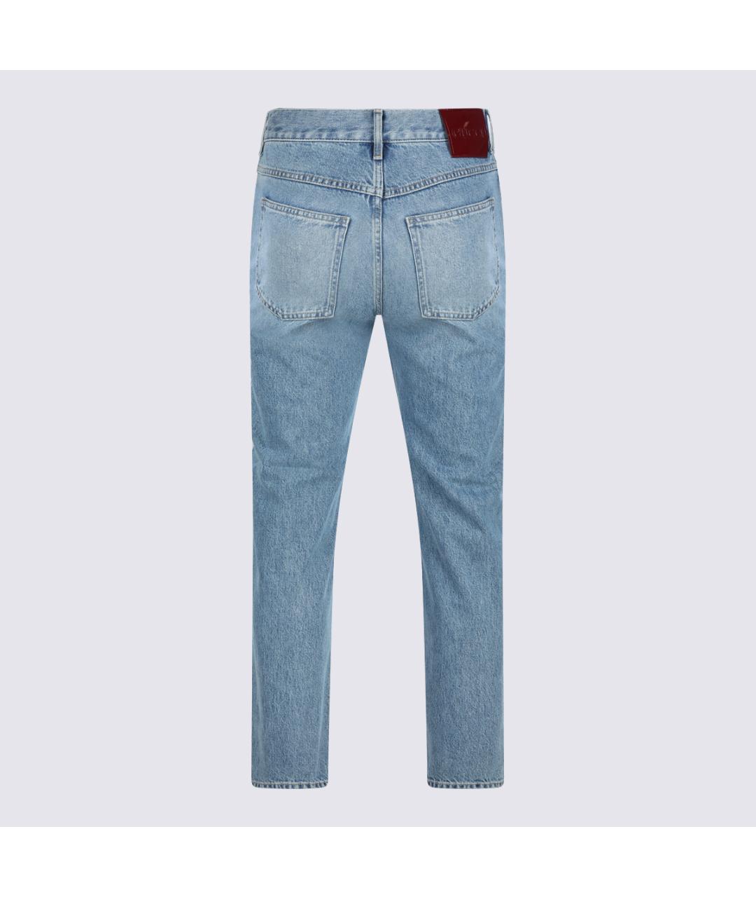 GUCCI Голубые хлопковые джинсы, фото 3