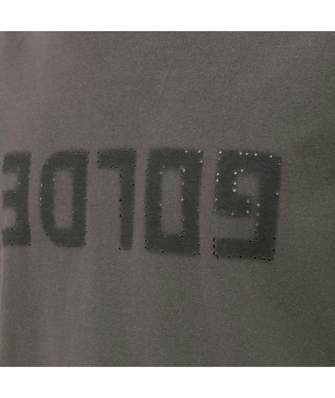 GOLDEN GOOSE DELUXE BRAND Хаки хлопковая футболка, фото 3