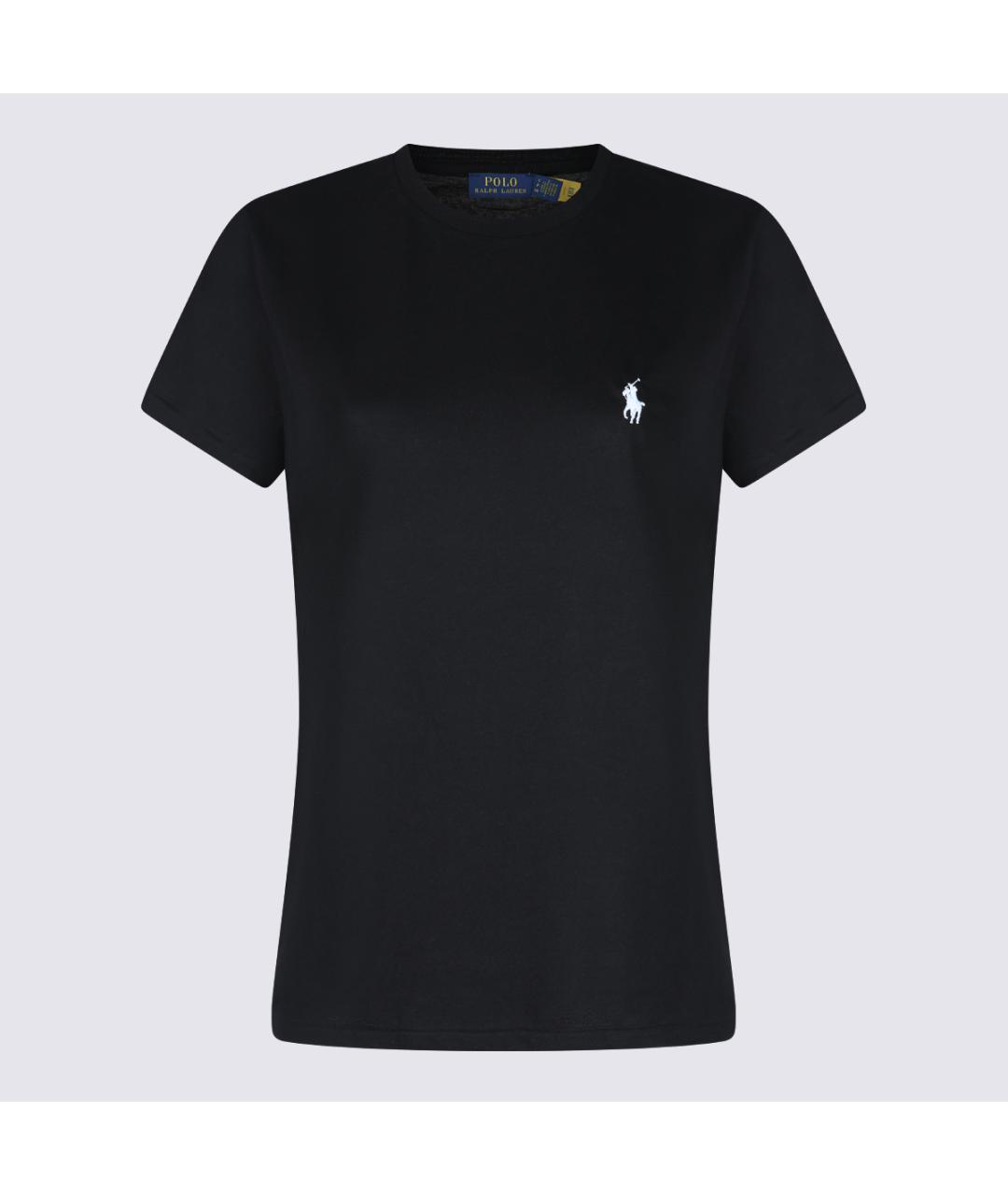 POLO RALPH LAUREN Черная хлопковая футболка, фото 2