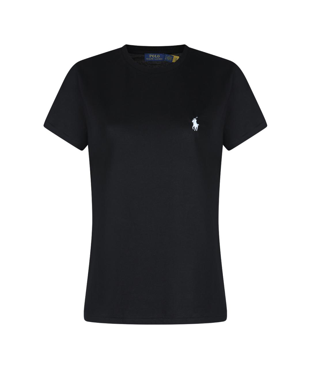 POLO RALPH LAUREN Черная хлопковая футболка, фото 1