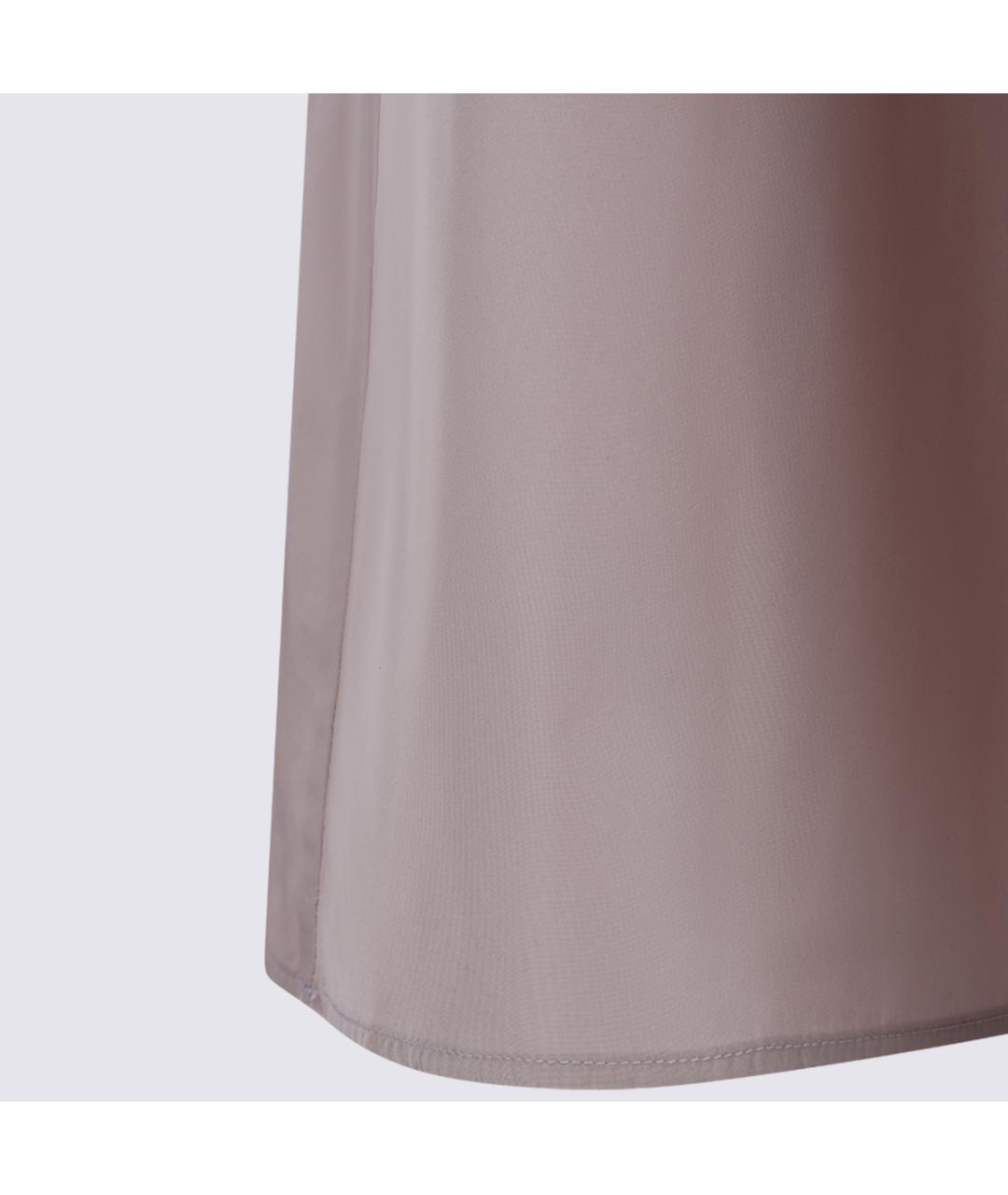 HERNO Розовая полиэстеровая юбка миди, фото 7