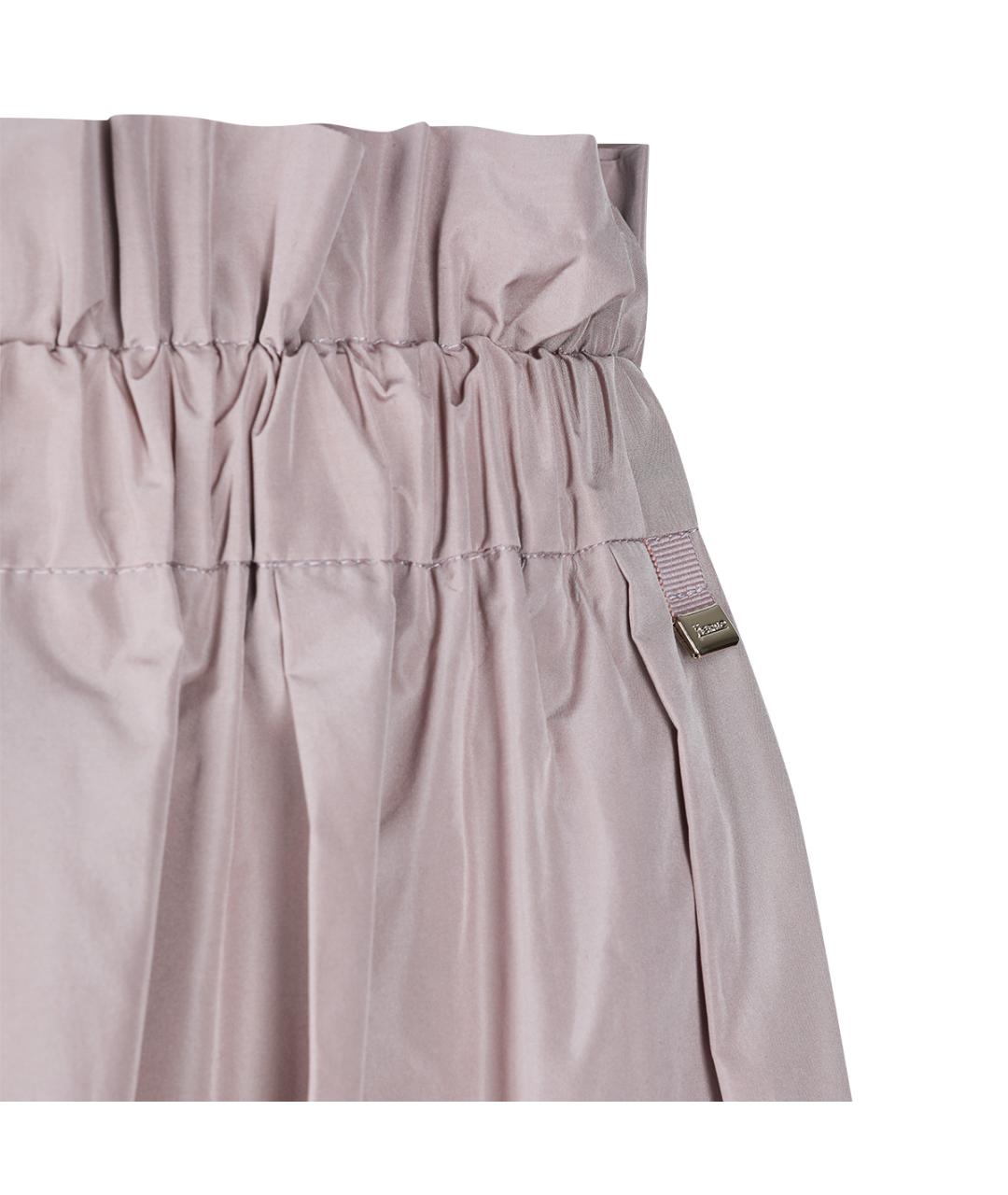 HERNO Розовая полиэстеровая юбка миди, фото 6