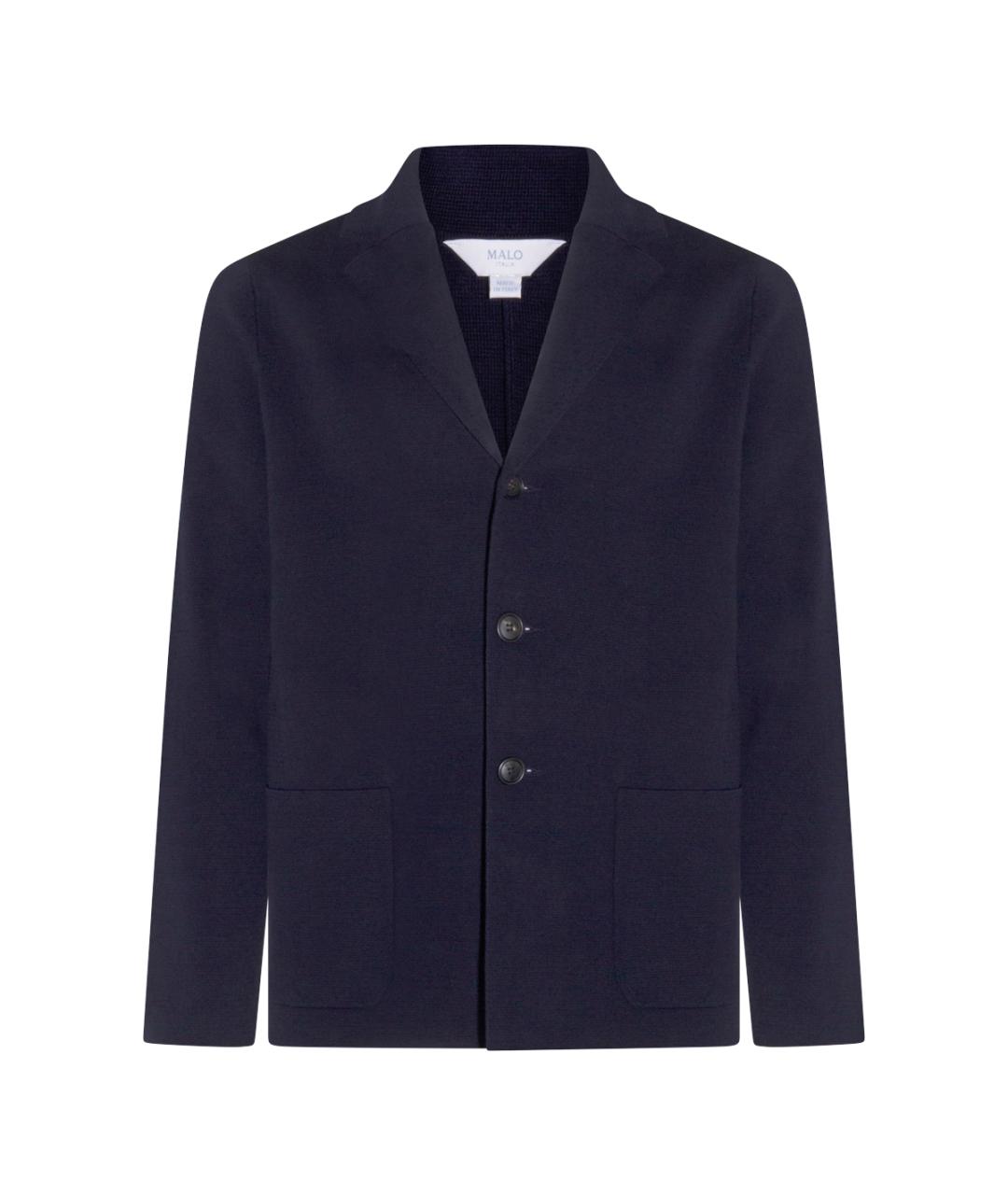 MALO Синий хлопковый пиджак, фото 1