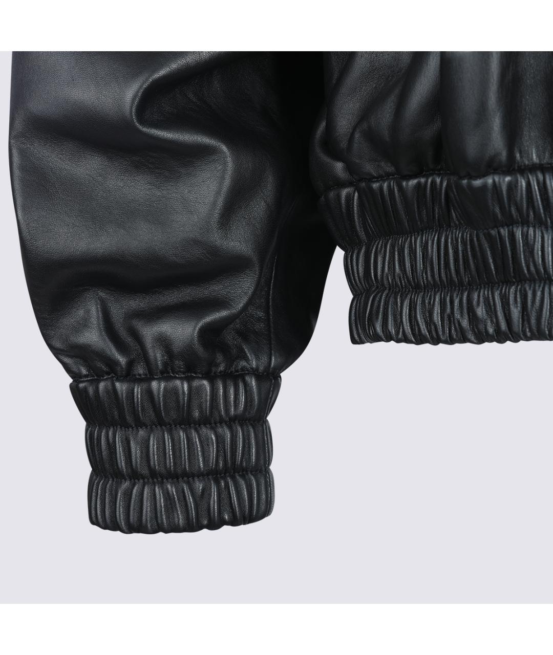 JIL SANDER Черная кожаная куртка, фото 5