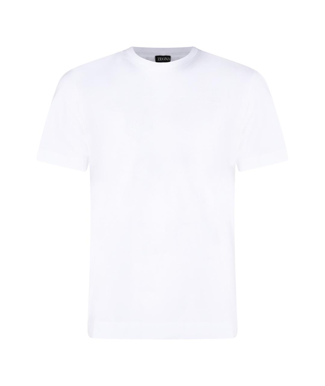 ZEGNA Белая хлопковая футболка, фото 1