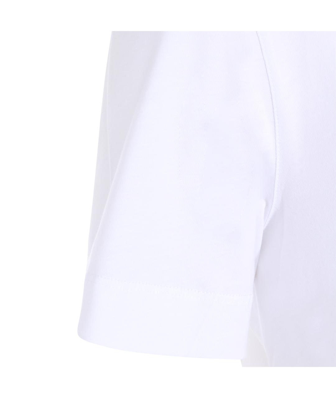 ZEGNA Белая хлопковая футболка, фото 3