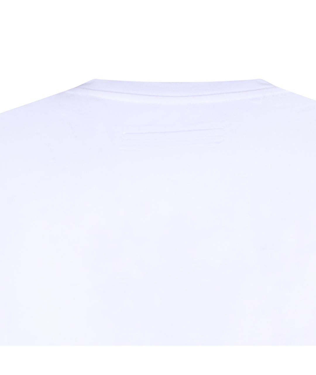 ZEGNA Белая хлопковая футболка, фото 4