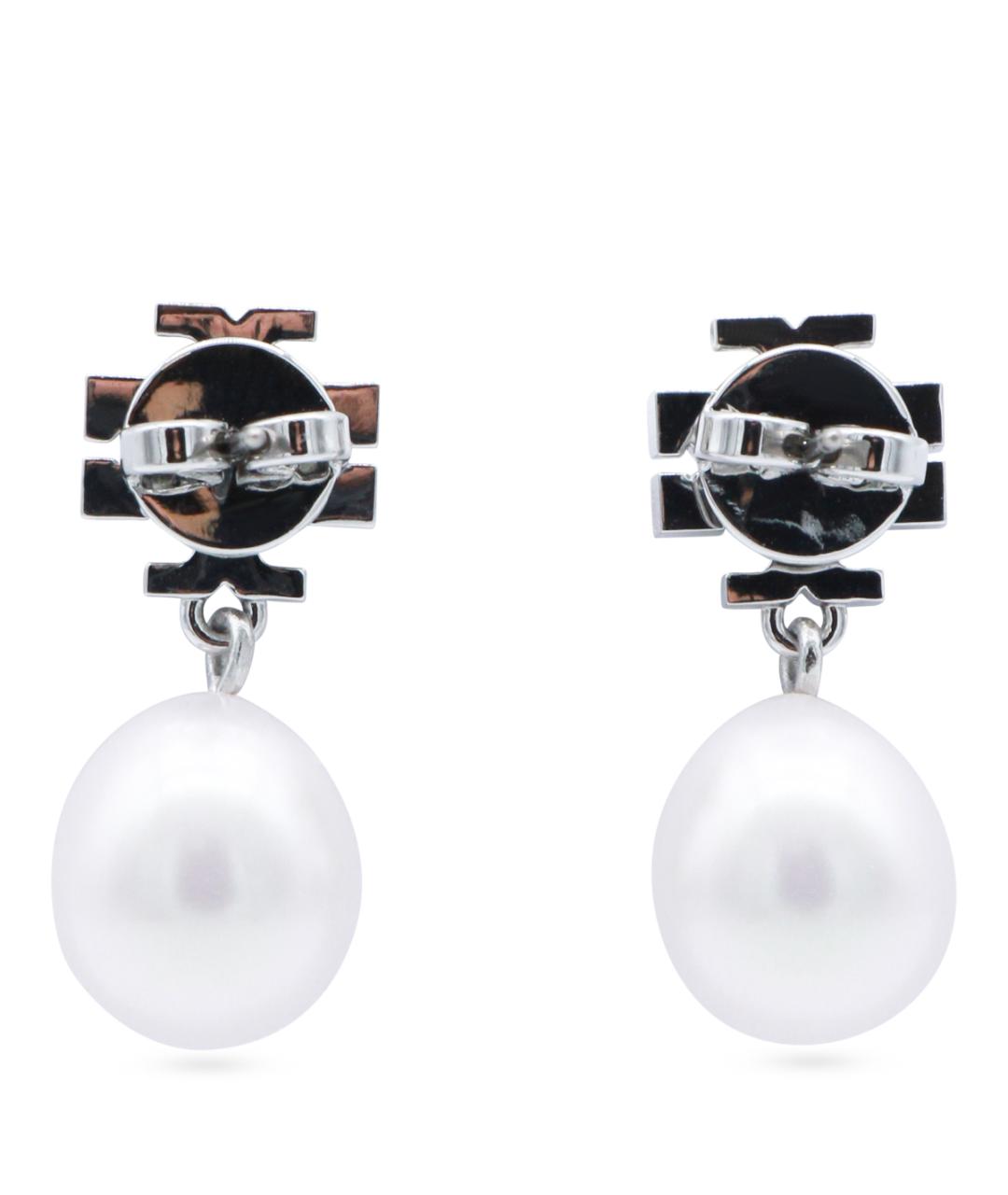 TORY BURCH Серебряные металлические серьги, фото 2