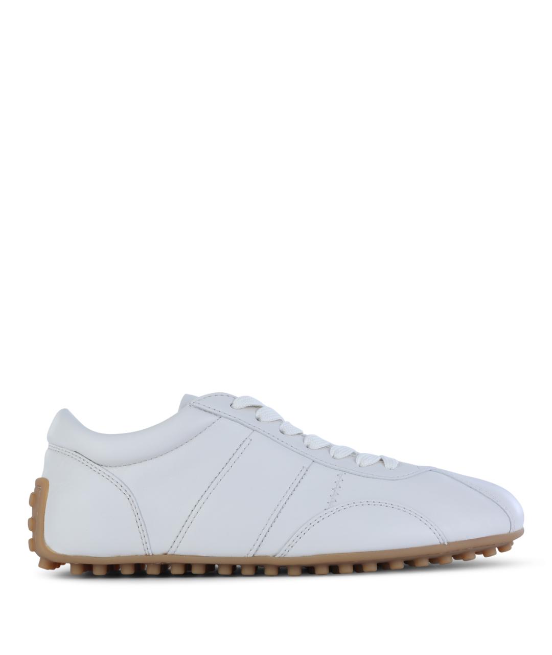 TOD'S Белые кожаные кроссовки, фото 1